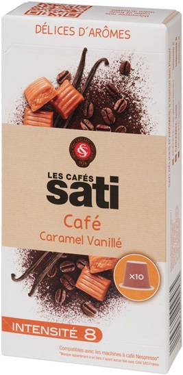 Sati Caramel Vanillé x10 caps(Nespresso)